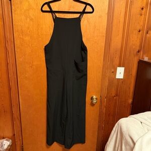 SHEIN Black Sleeveless Wide-Leg Jumpsuit